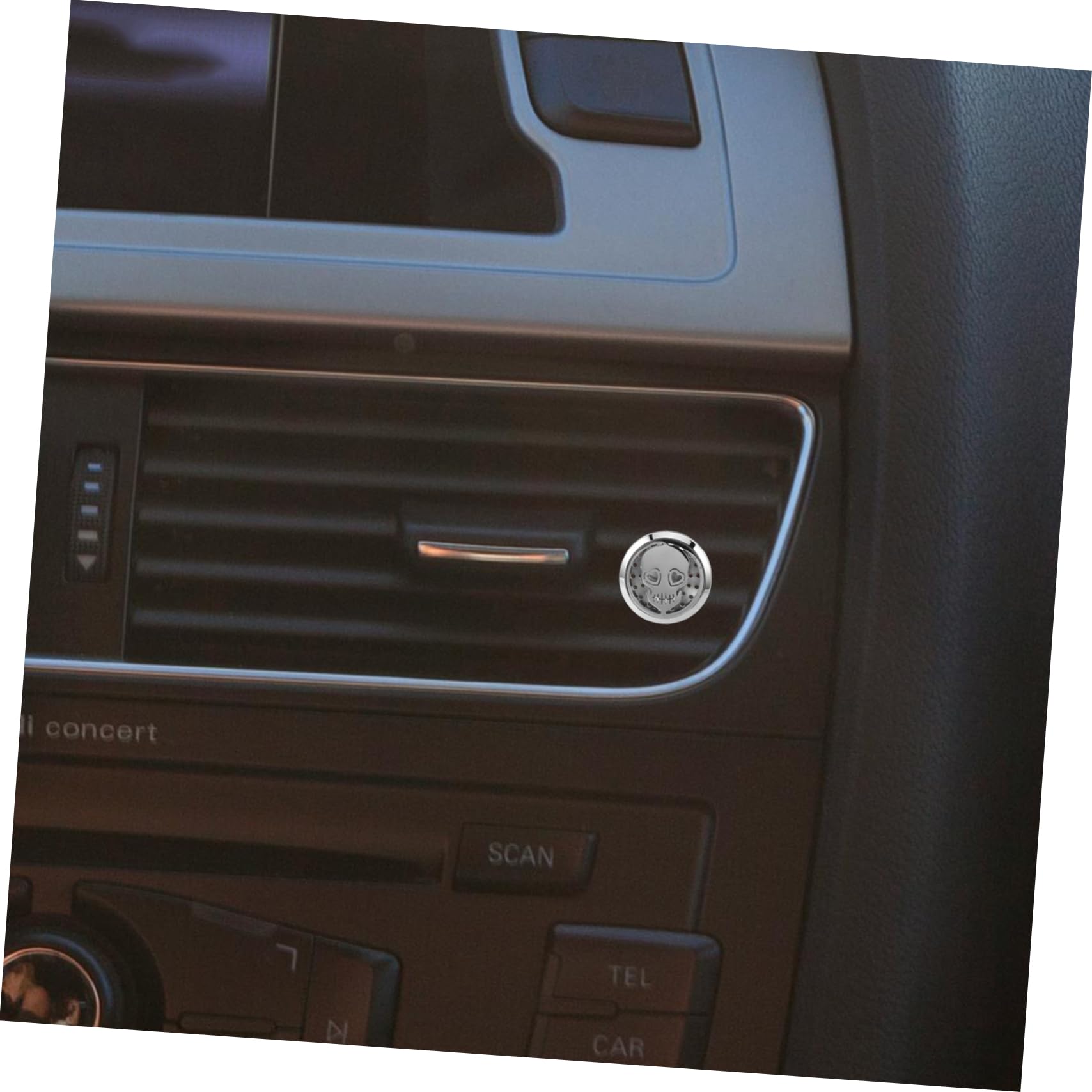 SOLUSTRE 5pezzi Diffusore Aromi Per Auto Con Design Teschio Clip Per Uscita Aria Decorazione Interni Automobili e Ambienti Inossidabile Efficienza Di Diffusione Stile Unico Per Casa e