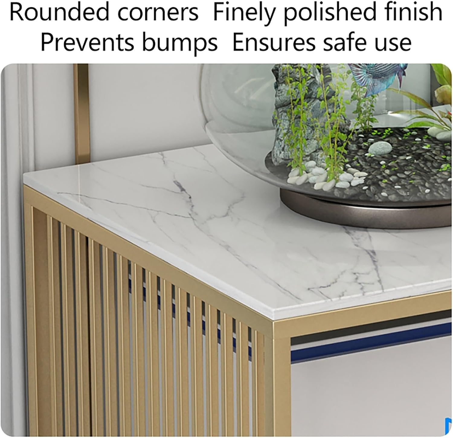 Robot Vacuum Storage Rack, Carbon Steel Stand for Sweeping Robots, Hidden Cabinet Organizer for Bedroom, Living Room, Hallway & Entryway (Gold, 40x40x60cm)