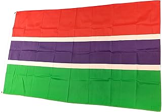 NWFlags Gambia Flag 5ft x 3ft 75d Premium Polyester Suitable For Flagpoles