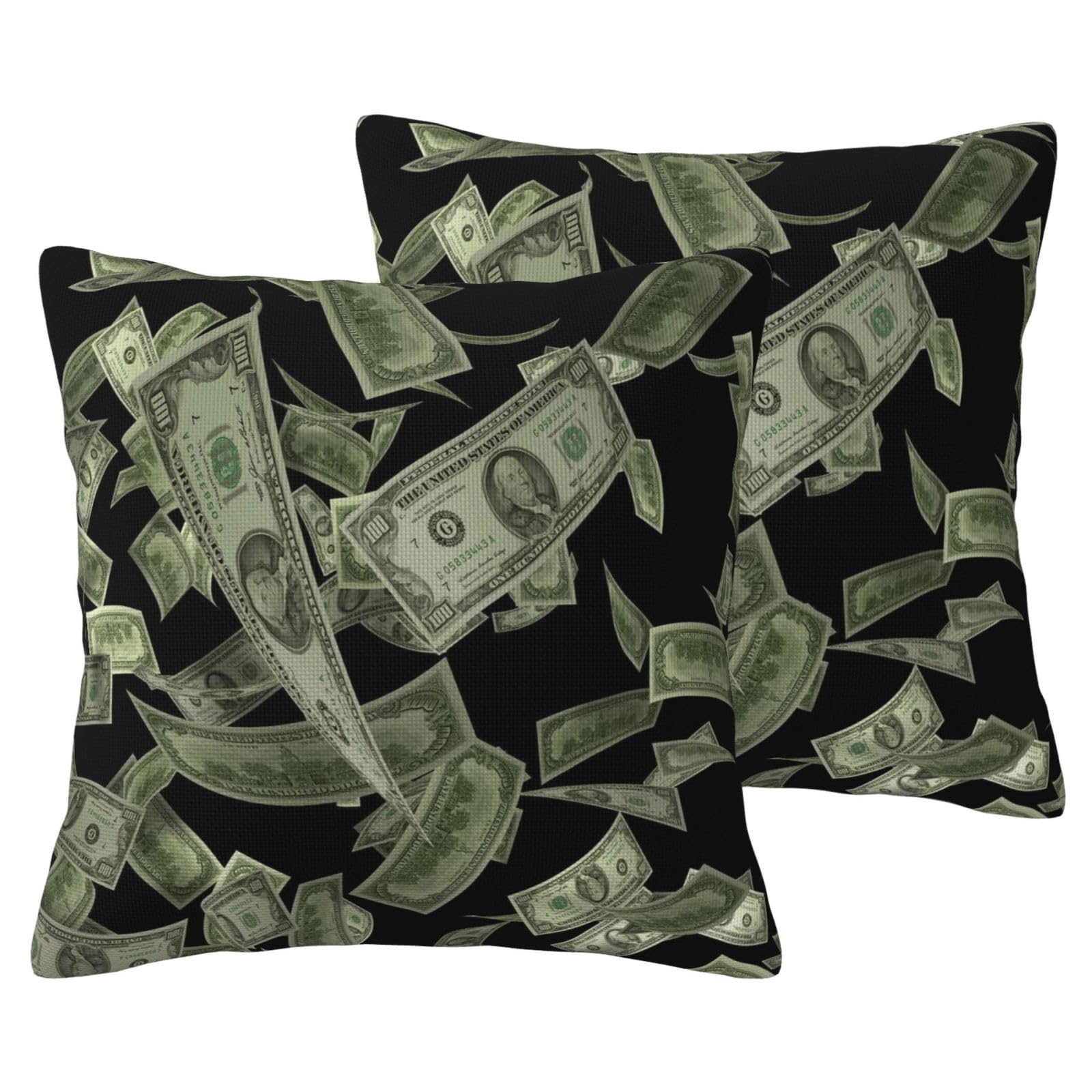 Housse de coussin Dollar Sign en imitation lin pour sublimer votre décoration de salon