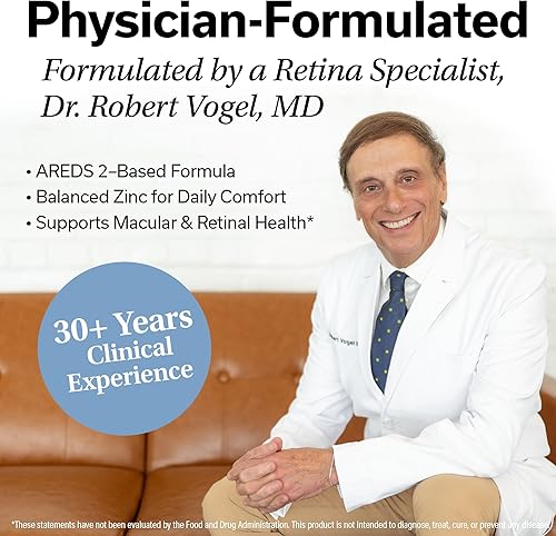 Miniatura 3 de Control macular  AREDS 2 Vitaminas para la salud ocular con luteína y zeaxantina (suministro para 3 meses)  Formulado por médicos con 25 mg de zinc,