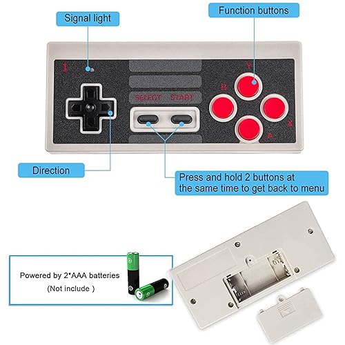 Miniatura 3 de Retro Game Console, Classic Video Games Console Built-in with 620 Games System,Plug and Play with Wireless Controllers Handheld Games.