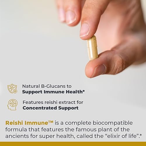 Miniatura 4 de Premier Research Labs Suplemento de apoyo inmunológico Reishi, cápsulas de hongos Reishi, extracto orgánico de hongos Reishi para mujeres y hombres,