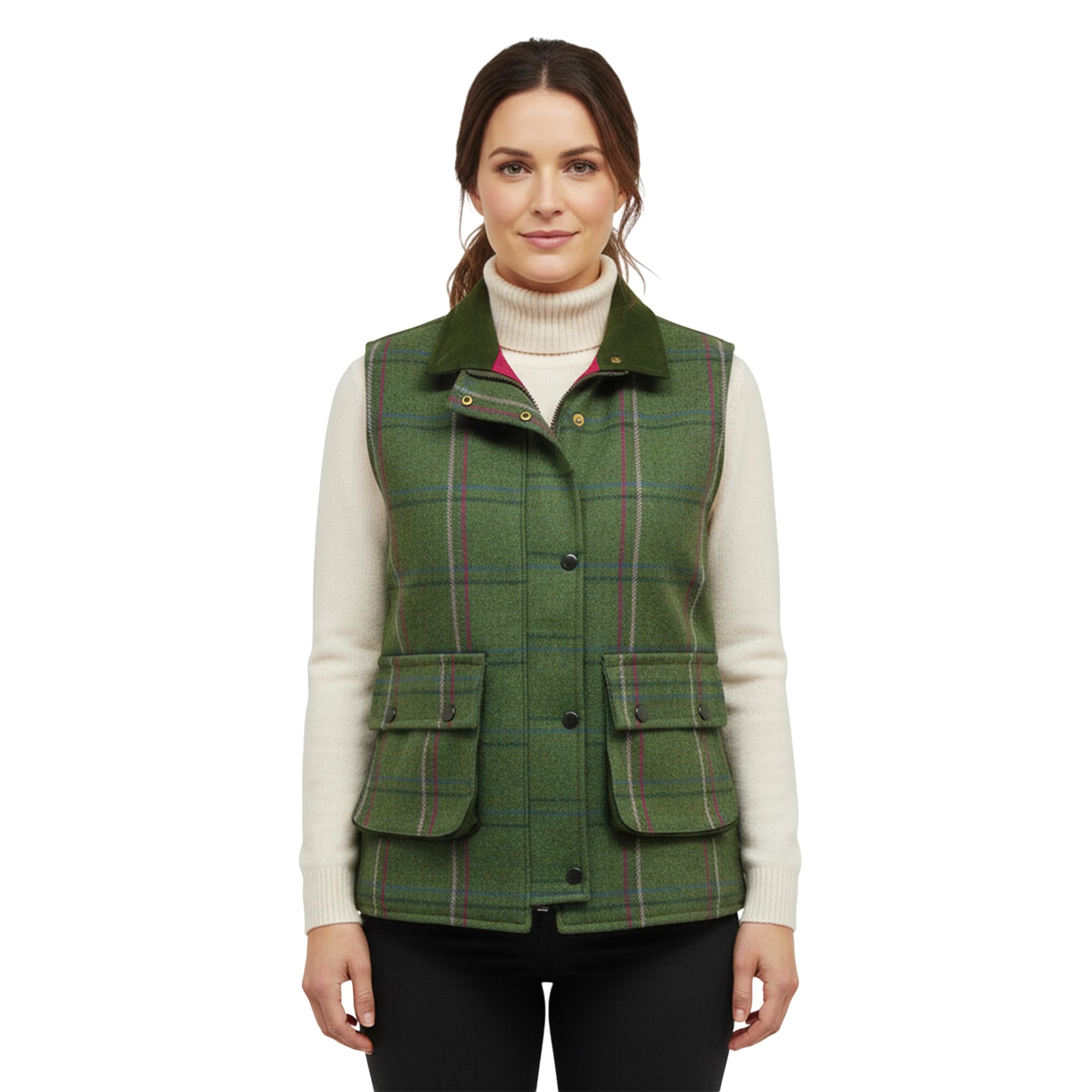 Blue Pirate Women's Ruby (Pink Lining) Game Ruby/Abby Tweed Gilet