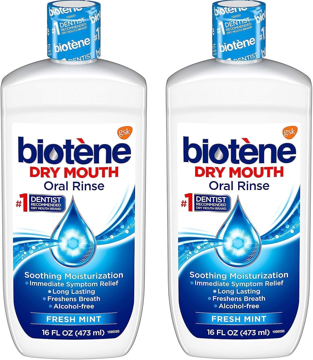 Mouthwash for Dry Mouth, Fresh Mint, 16 fl oz, 2 Pack