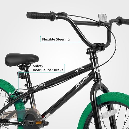 Miniatura 4 de JOYSTAR Brockway Freestyle - Bicicletas BMX para niños de 20 pulgadas y 24 pulgadas, bicicletas para niños de 6 a 14 años y ciclistas de nivel