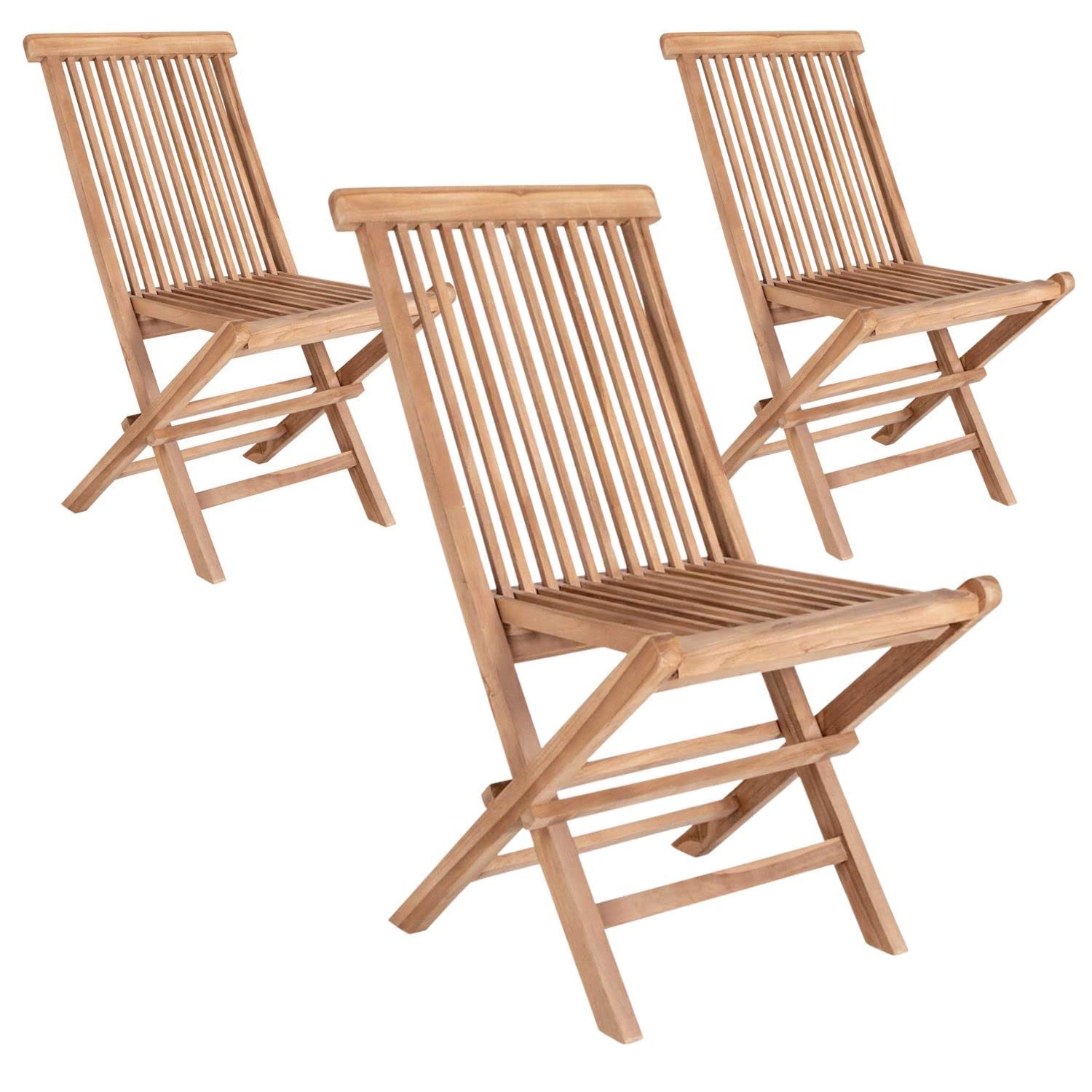 Chaises de jardin en teck Toledo pour remplacer votre mobilier fragile par du bois robuste
