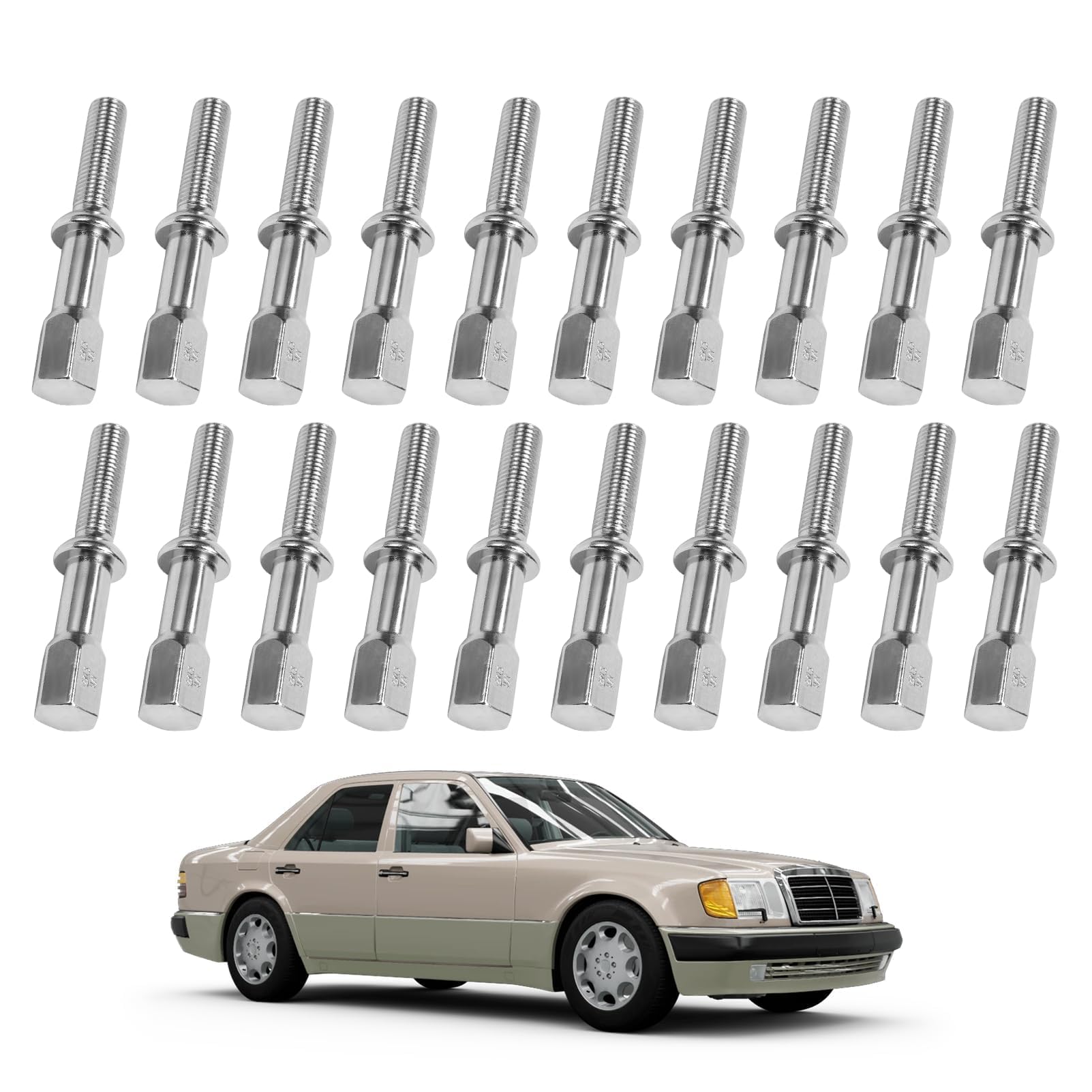 20 viti per ruota 1264000070 1244000770 adatte per Mercedes-Benz C Classe E W210 S210 W124 S124 A124 C124, viti per ruote in alluminio M12 x 1,5 A1264000070 A124000000 A12400 0770