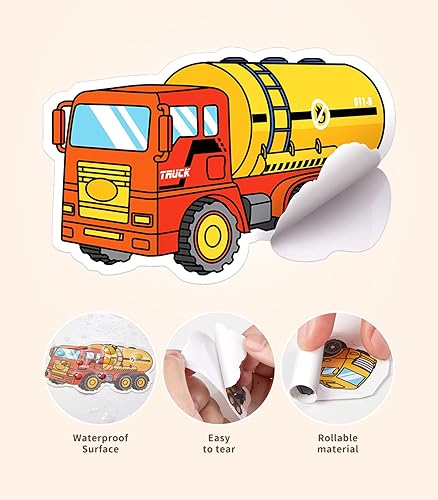 Miniatura 6 de Geyiie Mini juguetes de construcción con adhesivo para camiones