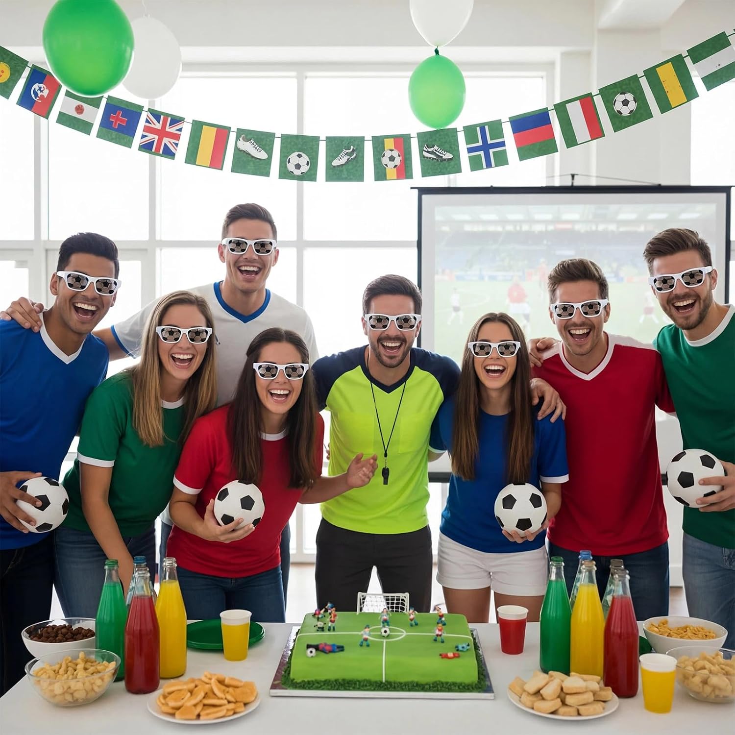 12 Pcs Football Basketball Soccer Softball Sunglasses Sport Team Gifts for Party Team Player Bags Stuffers Adult