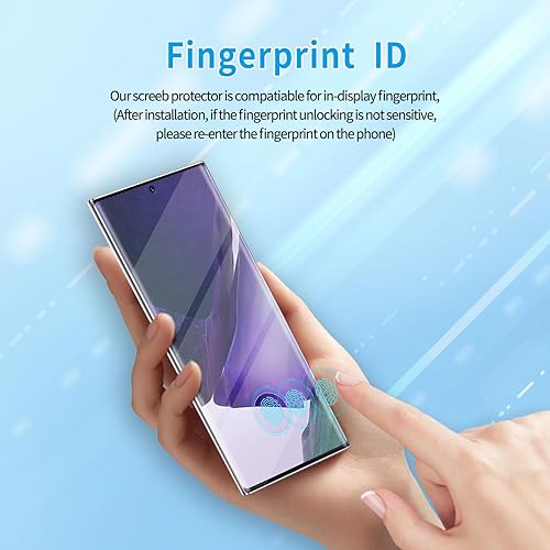 Vista 21 de Paquete de 3 protectores de pantalla de vidrio templado curvado aplicables para Samsung Galaxy S21 Ultra 5G de 6.8 pulgadas, compatible