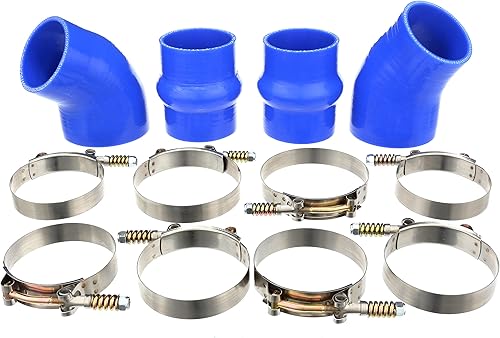 Miniatura 2 de Mangueras de radiador de silicona resistente y kit de arranque intercooler compatible con Dodge Ram Cummins 5.9L Diesel 2500 3500 2000 2000 2001