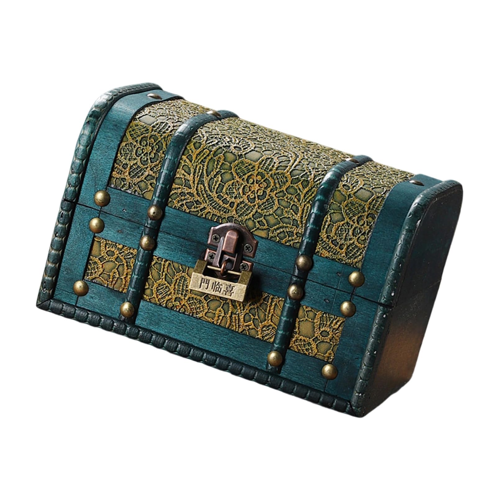 Mekalero B Wooden Keepsakes Ox With Locking Lid Storage Container For Jewelry Storage And Decorative Home Use Vintage Wooden Ox For Home Decors