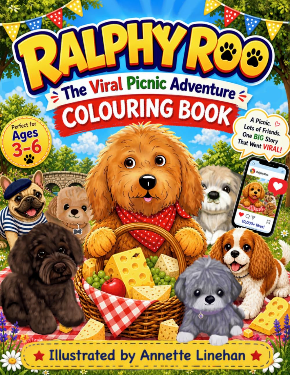 Ralphy Roo - The Viral Picnic Adventure: Colouring Book