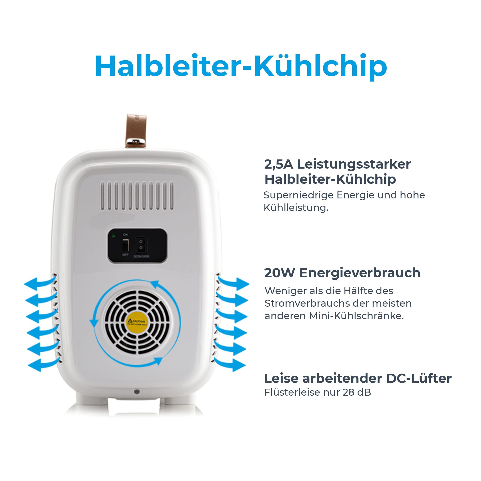 Subcold Pro6 Luxus Mini Kühlschrank Kühler 6 Liter / 8 Dosen AC & Exklusive USB Power Option Kleiner tragbarer Kühlschrank für Büro, Schlafzimmer, Auto, Hautpflege & Kosmetik Schwarz