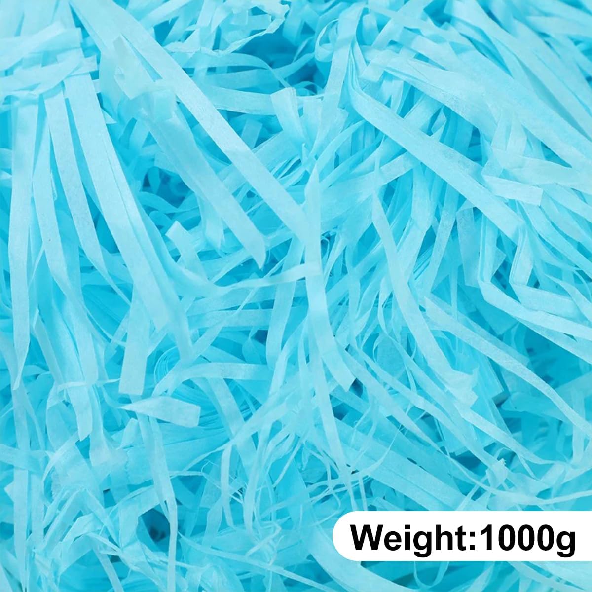 Lafite Grass Paper, Shredded Crinkle Raffia Paper Filler for Christmas Wedding Birthday Party Gift Wrapping Basket Boxes Bags Filling DIY Craft Decoration, 35.27oz(Sky Blue)