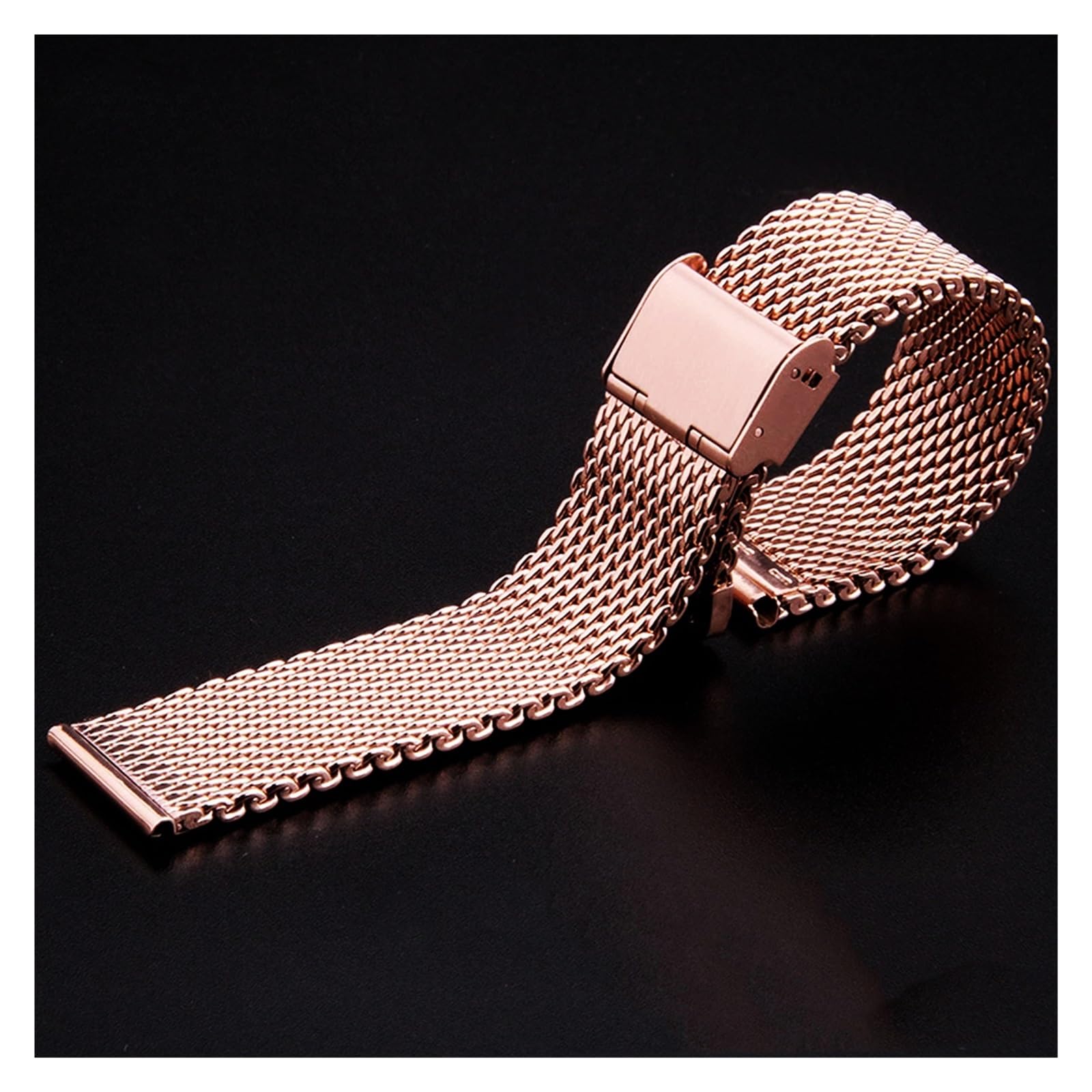 18mm 20mm 22mm 24mm universel milanais remplacement poignet ceinture Bracelet en acier inoxydable maille montre Bracelet bracelets de montre