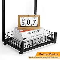 Vista 7 de smusei Mesa auxiliar en forma de C con estación de carga, mesa auxiliar estrecha para espacios pequeños con puertos USB y tomas de corriente, sofá