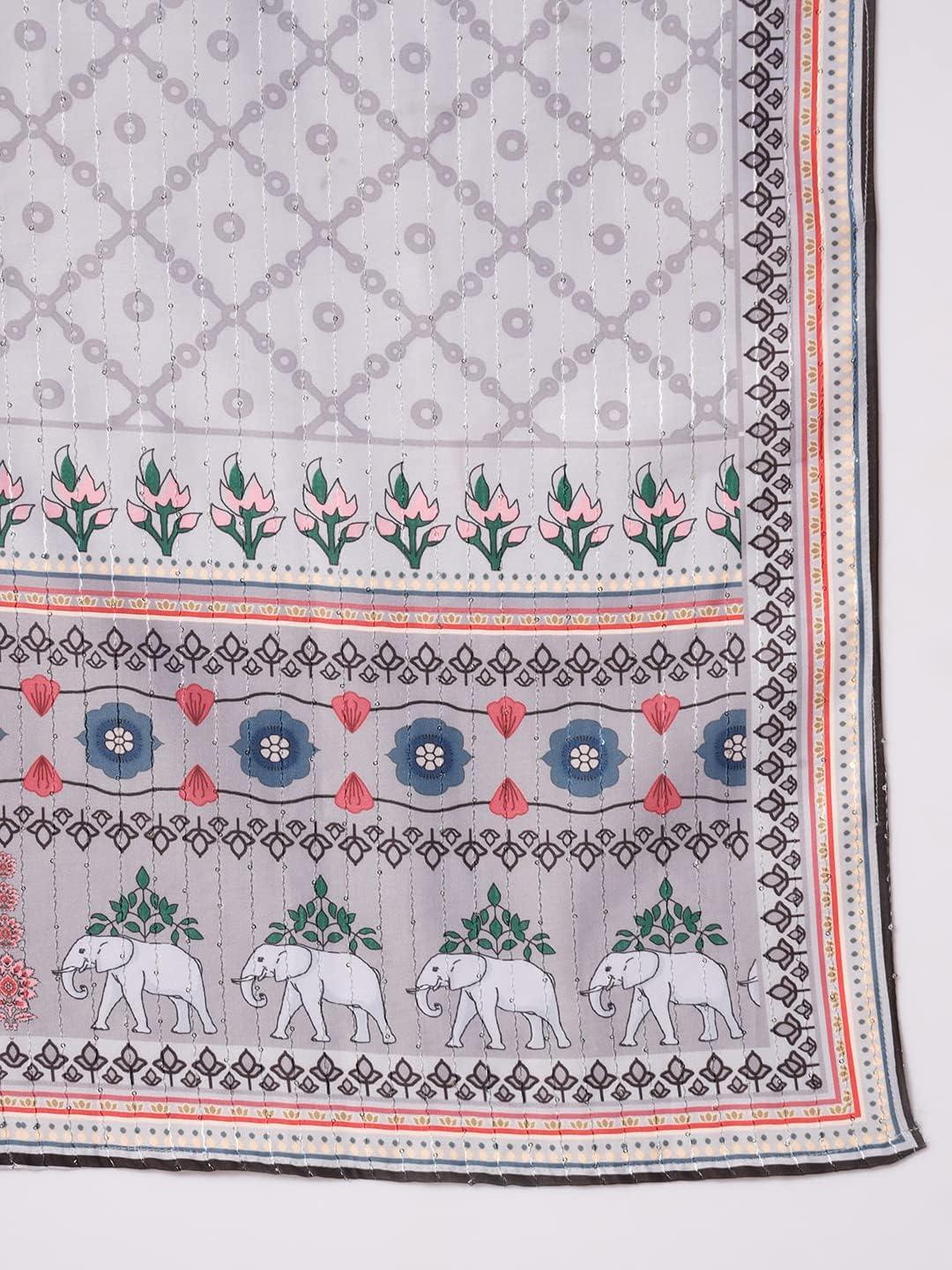 kurta set for women with dupatta indian style party wear Printed Straight Kurti With Trousers