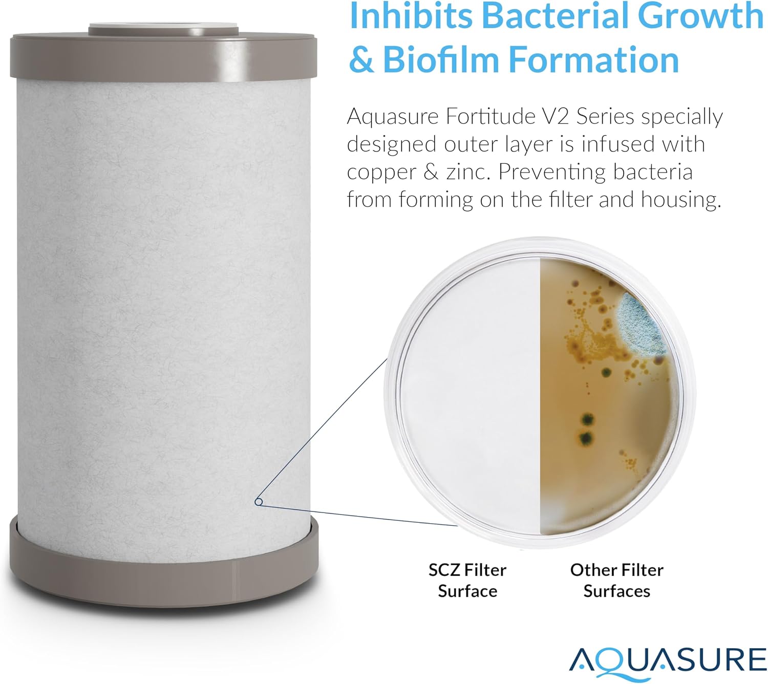 Fortitude V2 Series Sediment/Carbon/Zinc Bacteria Inhibiting Triple Purpose Replacement Filter - Standard (Sediment/Carbon/Zinc, Standard) thumbnail