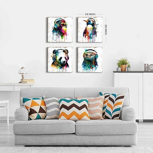 Miniatura 320 de Arte de pared de naturaleza con plantas verdes, decoración de pared de hojas botánicas tropicales, impresiones en lienzo para dormitorio, Hoja