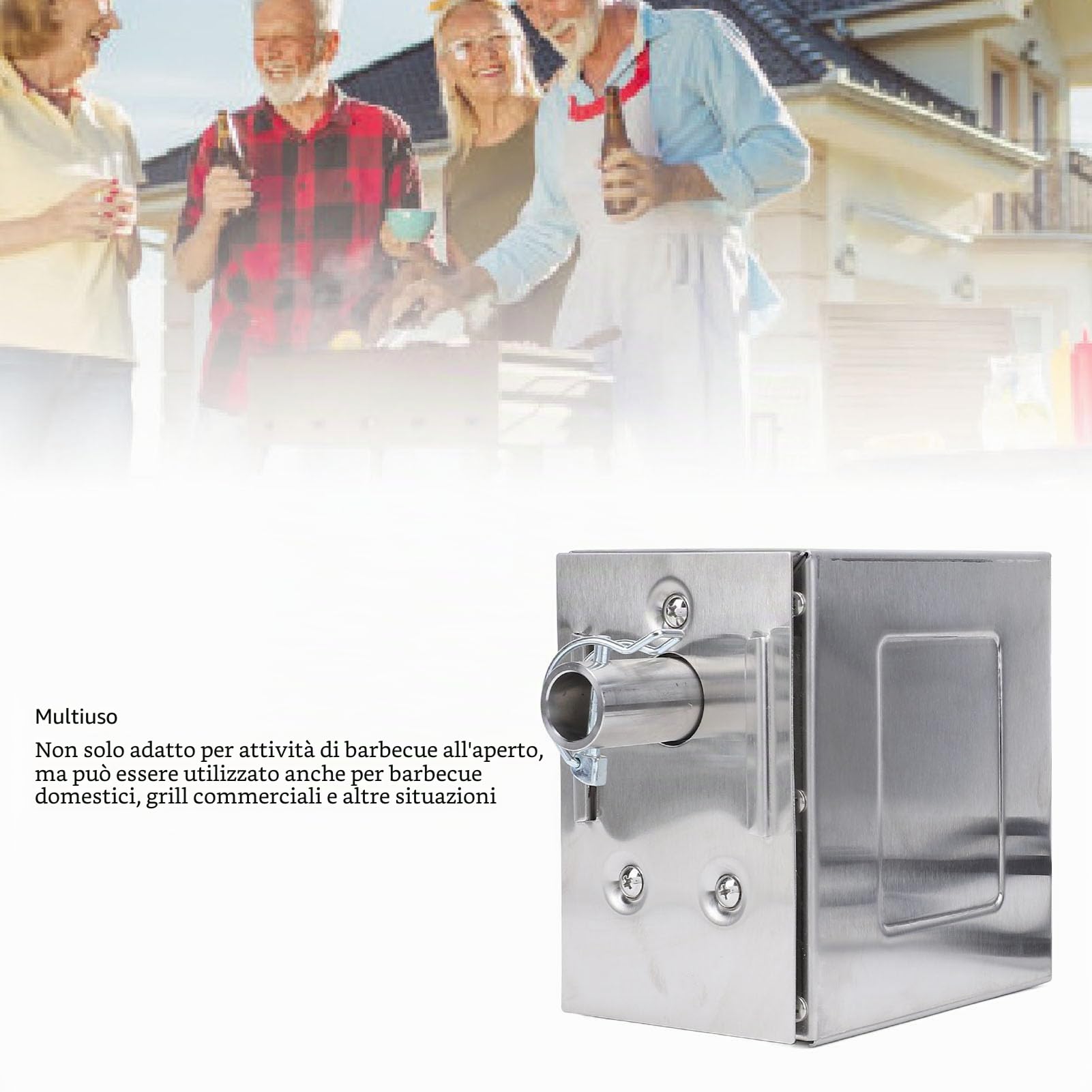 Fabater Motore per Girarrosto di Universale da 45W, Motore per Barbecue Elettrico per Girarrosto con Interruttore On/off Impermeabile, Supporta Fino a 200-250 kg, 2-3 Giri/min (EU)
