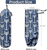 Vista 2 de TOGETRUE Soporte para bolsas de plástico, soporte de pared grande para almacenamiento de bolsas de plástico, dispensadores de bolsas de compras