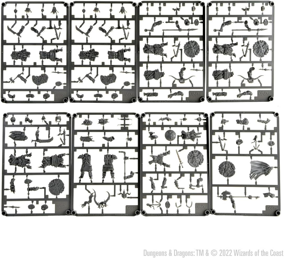 WizKids D&D Frameworks: Orcs - Unpainted and Unassembled