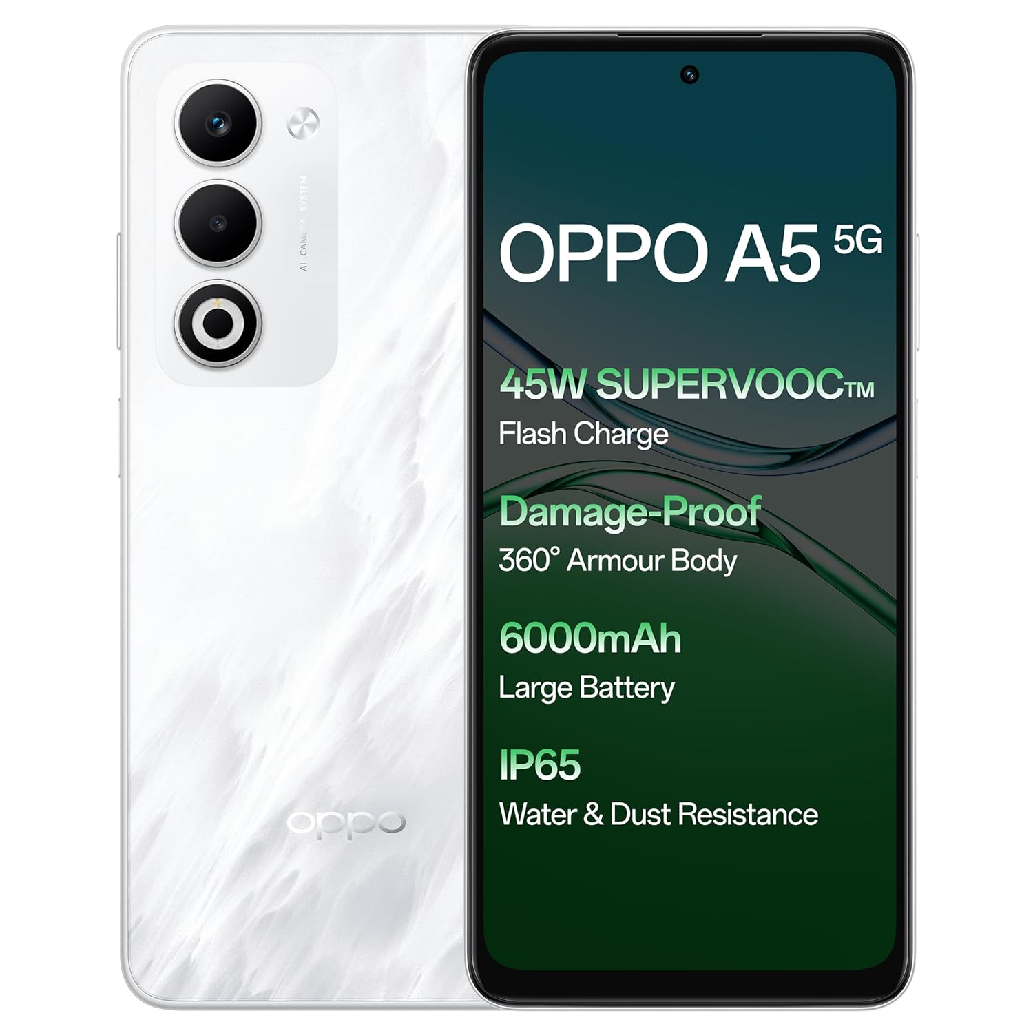 OPPO A5 5G (Mist White, 8GB RAM, 128GB Storage) with No Cost EMI/Additional Exchange Offers OPPO A5 5G (Mist White, 8GB RAM, 128GB Storage) with No Cost EMI/Additional Exchange Offers