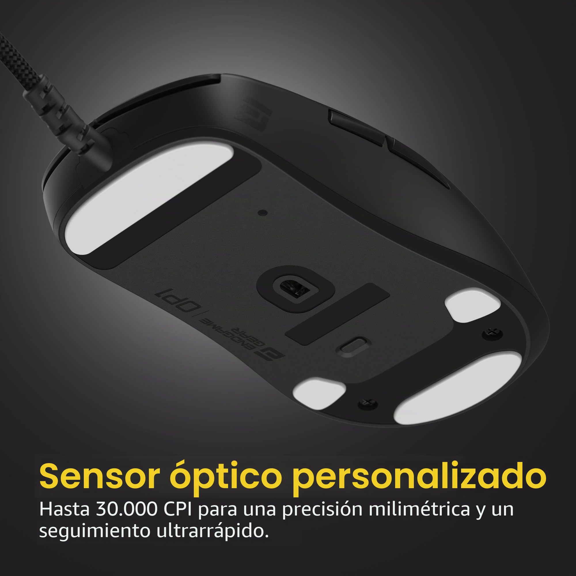 ENDGAME GEAR OP1 8k v2 Negro - Ratón para Juegos Esports con Cable, Sensor óptico de 30K dpi, sondeo de 8000 Hz, interruptores Intercambiables en Caliente y diseño de Agarre de Garra