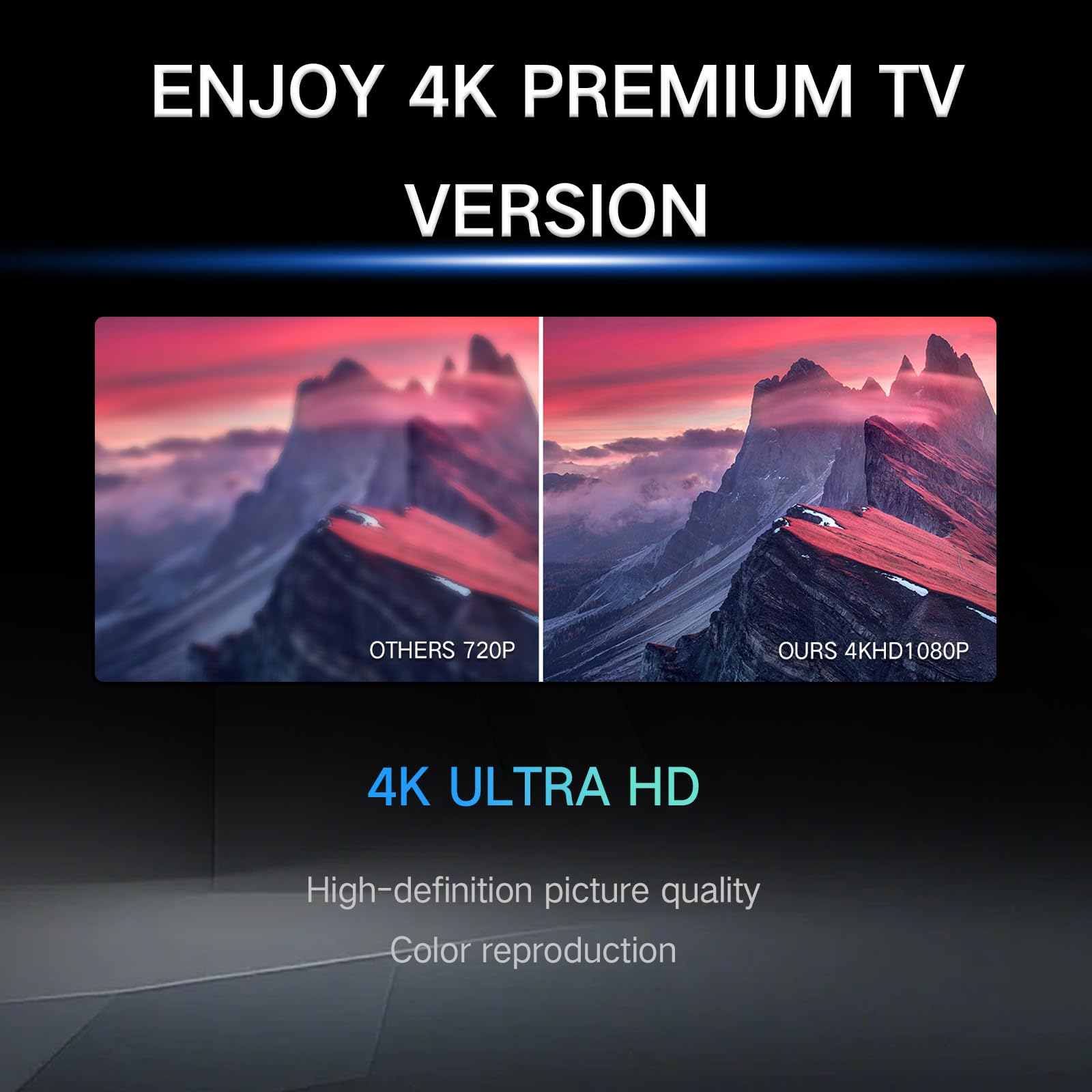 Antena de TV 2026 para Smart TV y TV antigua, antena de TV digital HD de largo alcance para interiores con señal de 360° más fuerte, soporta canales locales 1080P 4K recepción para el hogar, RV