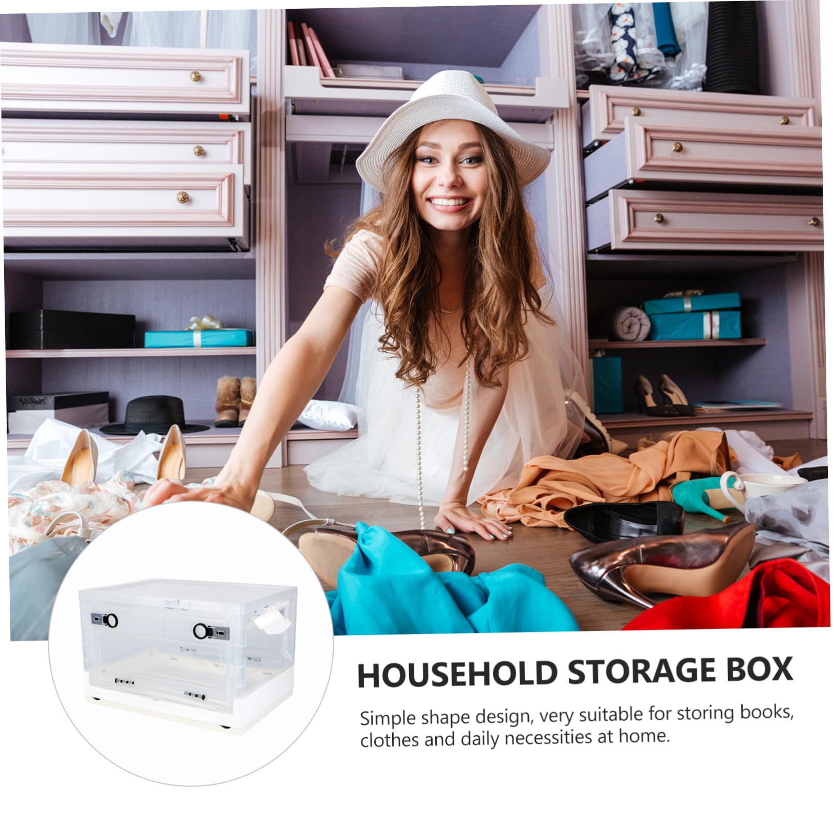 Faltbare Lagerung Box Für Zuhause Aus Kunststoff Aufbewahrungsbox Mit Deckel Für Kleidung Und Spielzeug Faltbarer Aufbewahrungsbehälter Für Ordnung Und Aufbewahrung