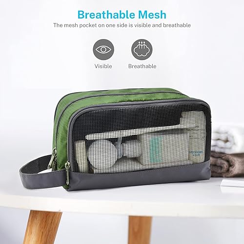 Miniatura 10 de Gonex - Neceser de viaje de nailon organizador de aseo Negro
