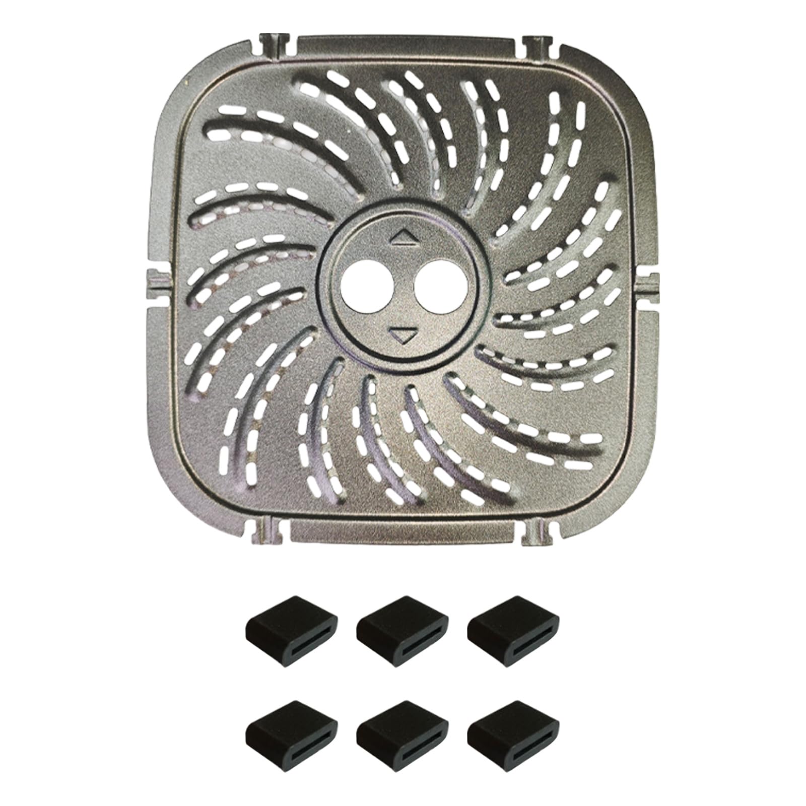 YWLUUOO Nonstick Air Fryers Pad Baking Tray Cooking Liners Accessory Plate Carbon Steel Texture Grill Plate