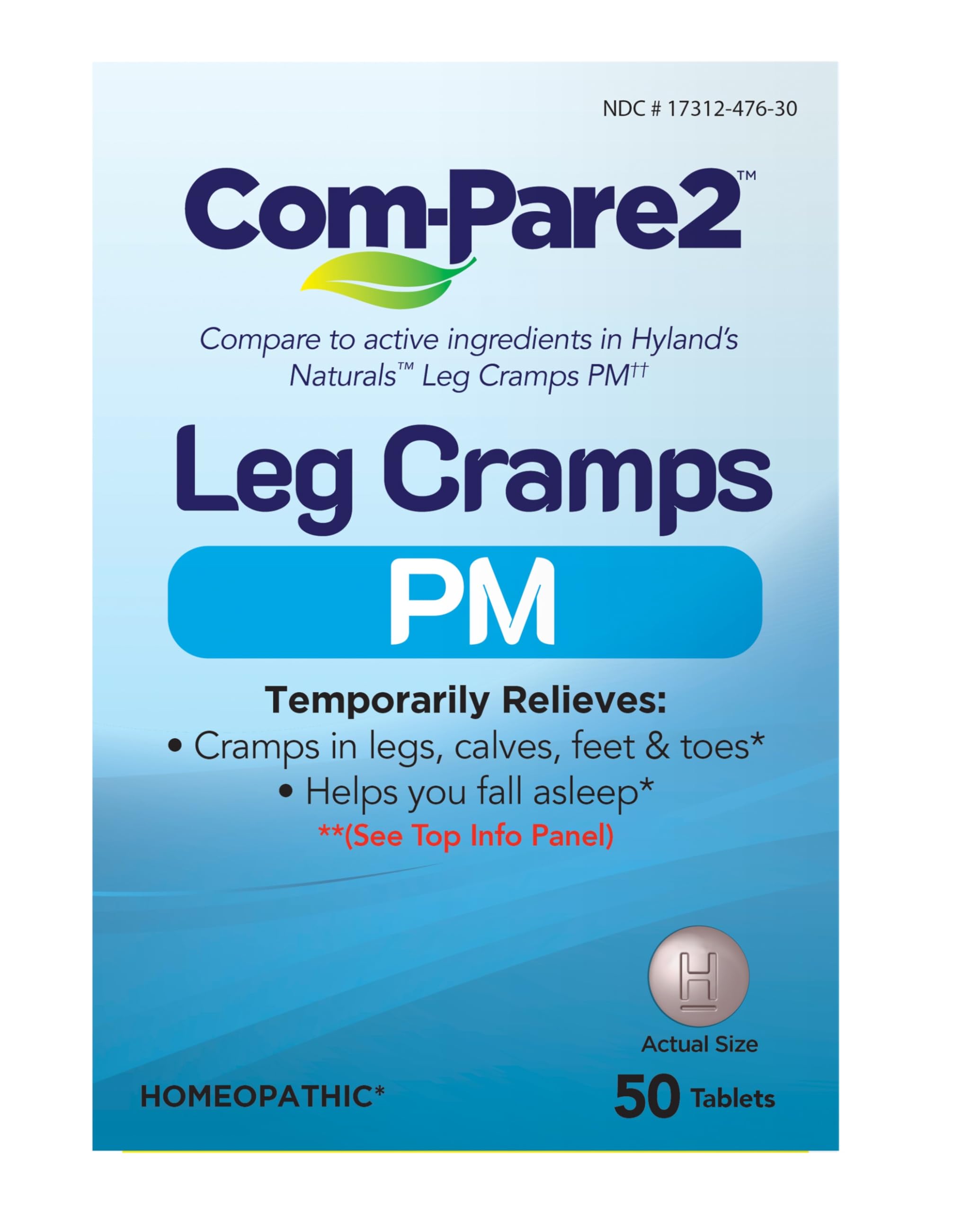 Com-Pare2 Leg Cramp PM, Relief of Nighttime Leg, Calf, and Foot Cramps