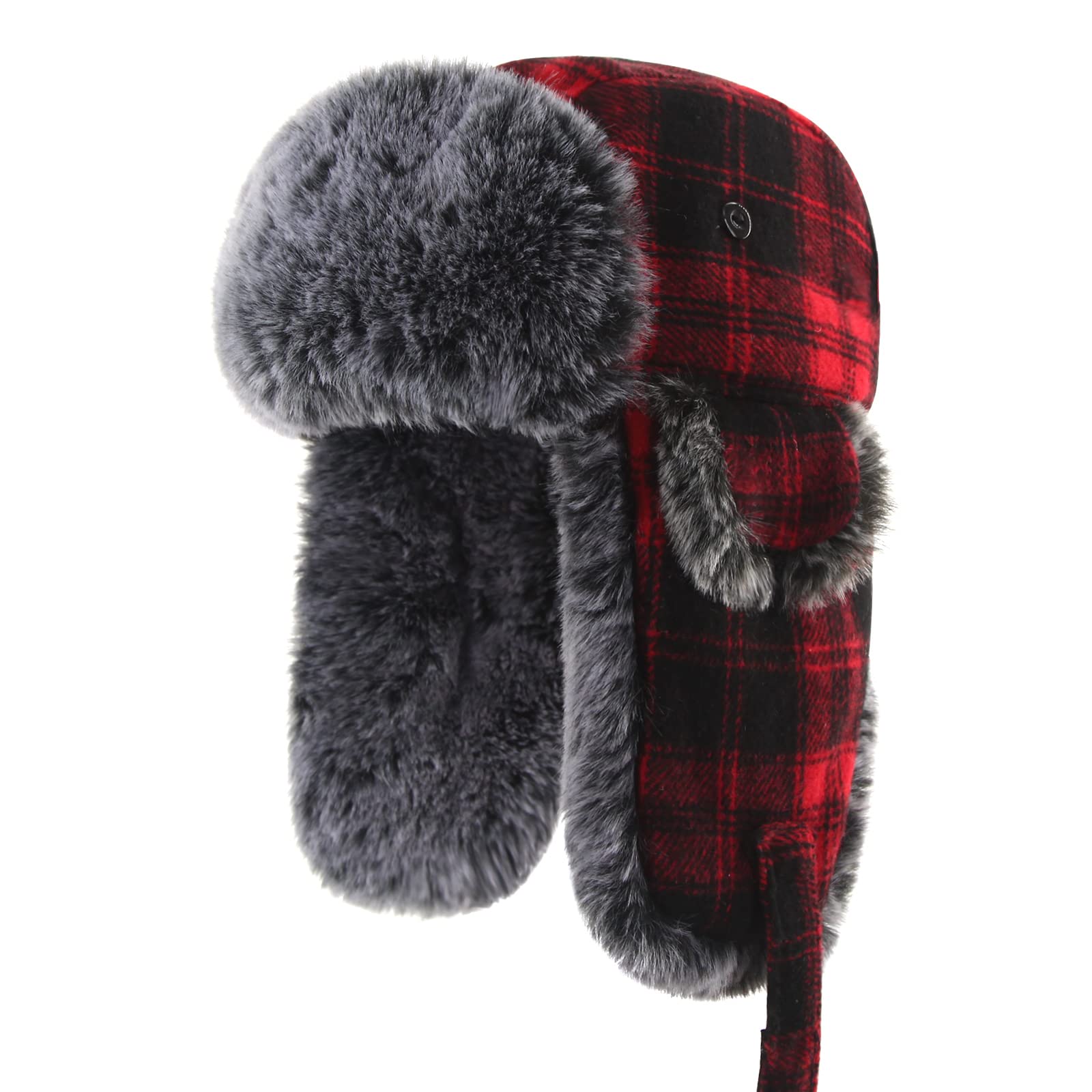 FUOITABaby Toddler Trapper Hat Kids Adjustable Ushanka Waterproof Winter  Aviator Hat for Boys 1T-8T