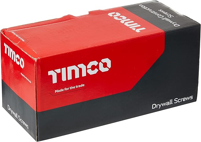 TimCo,3.5x38 00038DRY PH2 Philips Drywall Screw 3.5 x 38 - Black (Box of 1000)