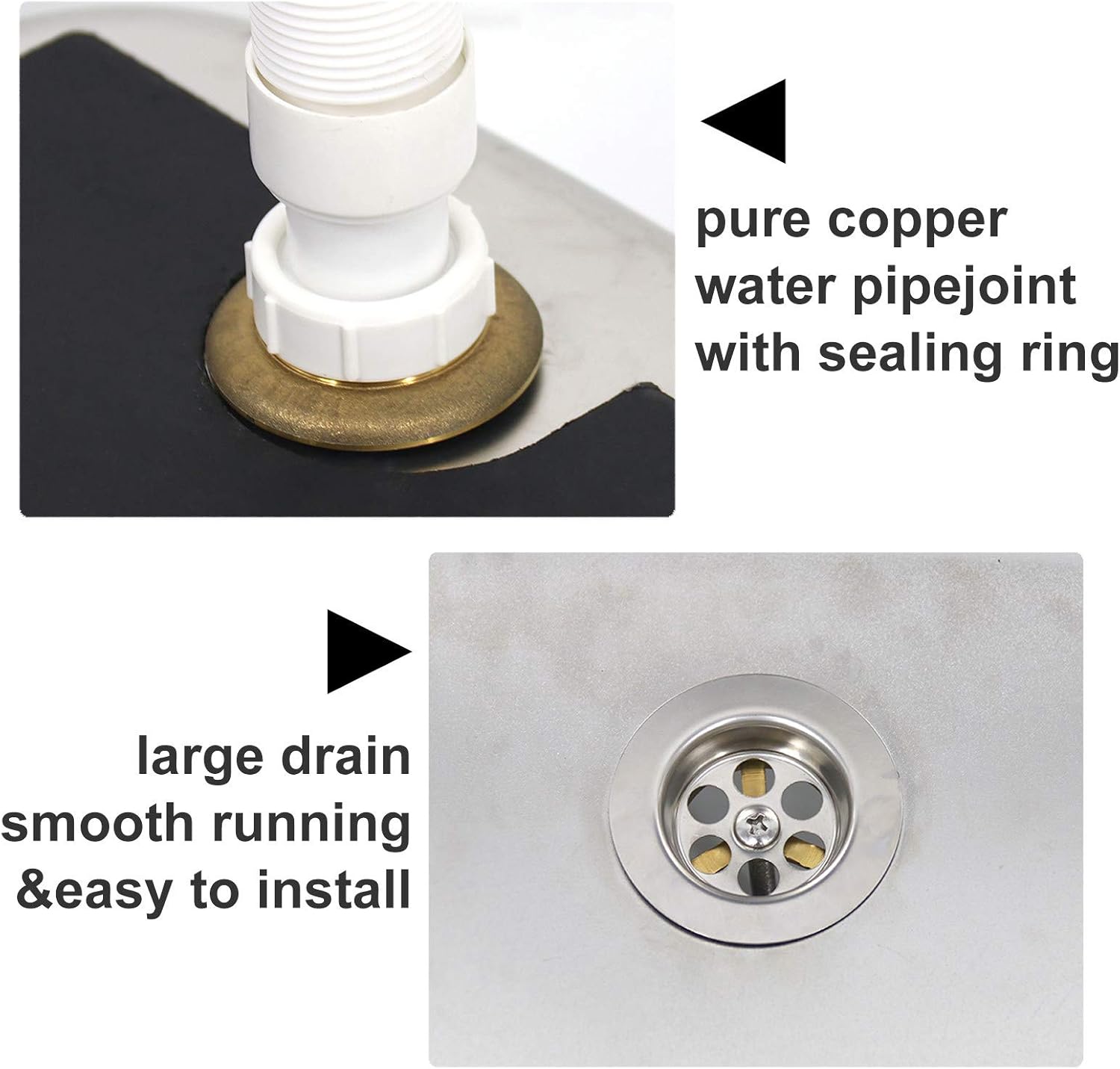 Hand Wash Basin For Rv Caravan Boat, Stainless Steel Kitchen Sink With Tempered Glass Lid, Easy To Install And Clean, 420X370X160Mm, Sink