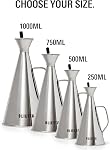 Oil Dispenser Olietta 304 Stainless Steel Non-Drip Olive Oil & Vinegar Pourer & Kitchen Drizzler Bottle 500ml 17 fl oz - Light-Blocking Keeps Oil Fresh, Leakproof & Easy to Clean