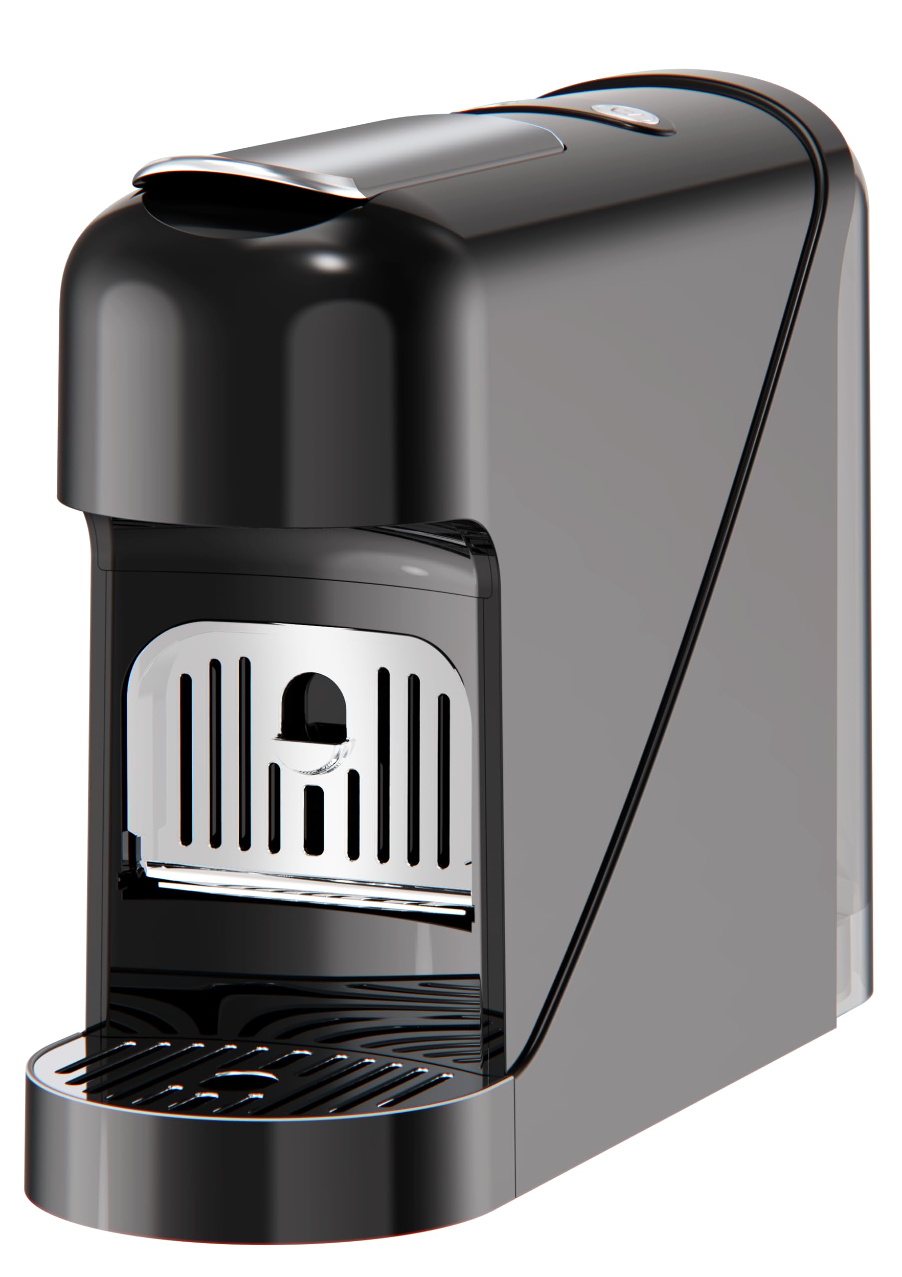 Macchina da Caffè Espresso 19 Bar 1400W Compatibile Capsule Nespresso – Serbatoio 900ml, Riscaldamento 40s, Acciaio Inox, Espresso e Lungo, Spegnimento Automatico (Nero)