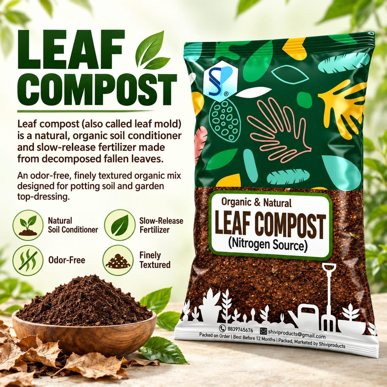 Organic Leaf Compost - Boost Your Garden -2 Organic Leaf Compost - Boost Your Garden -2