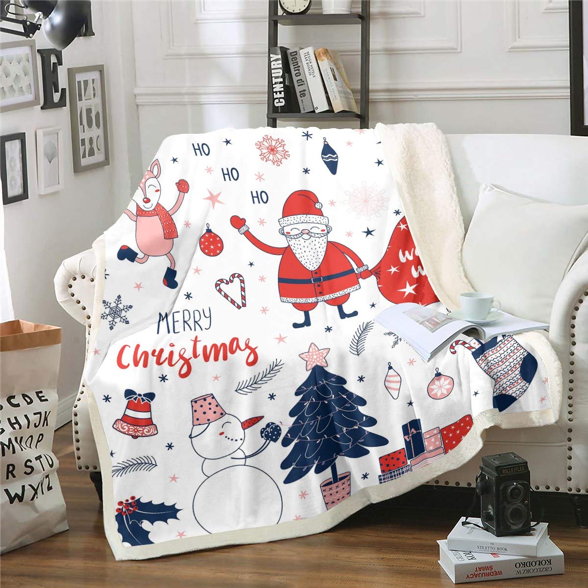 Décorations De Noël En Feutre Faites Main De Bonhomme De Neige : Ensemble De Plaid De Buffle - France