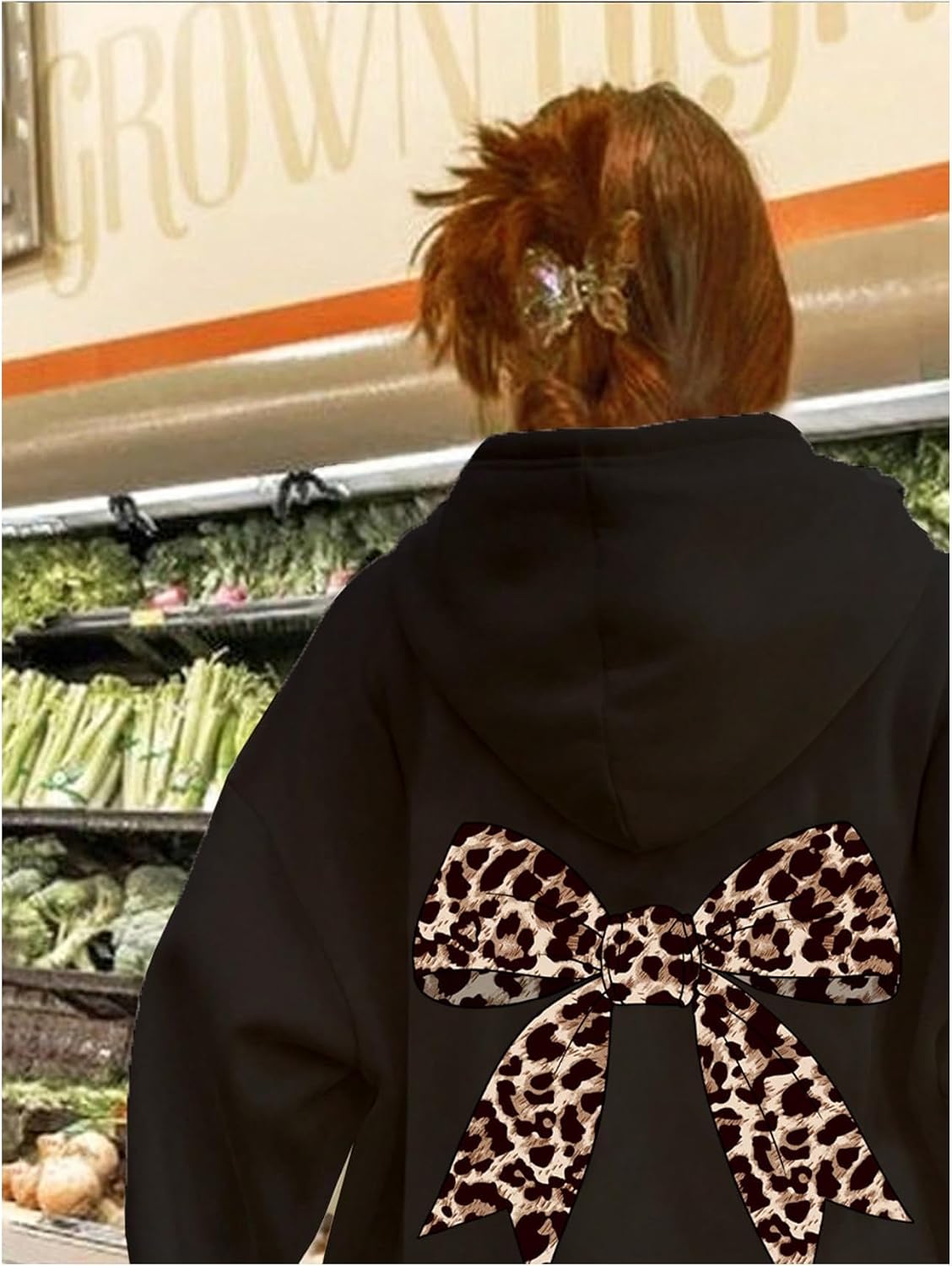 Milumia Girl's Graphic Long Sleeve Hoodie Sweatshirt Casual Drop Shoulder Loose Pullovers