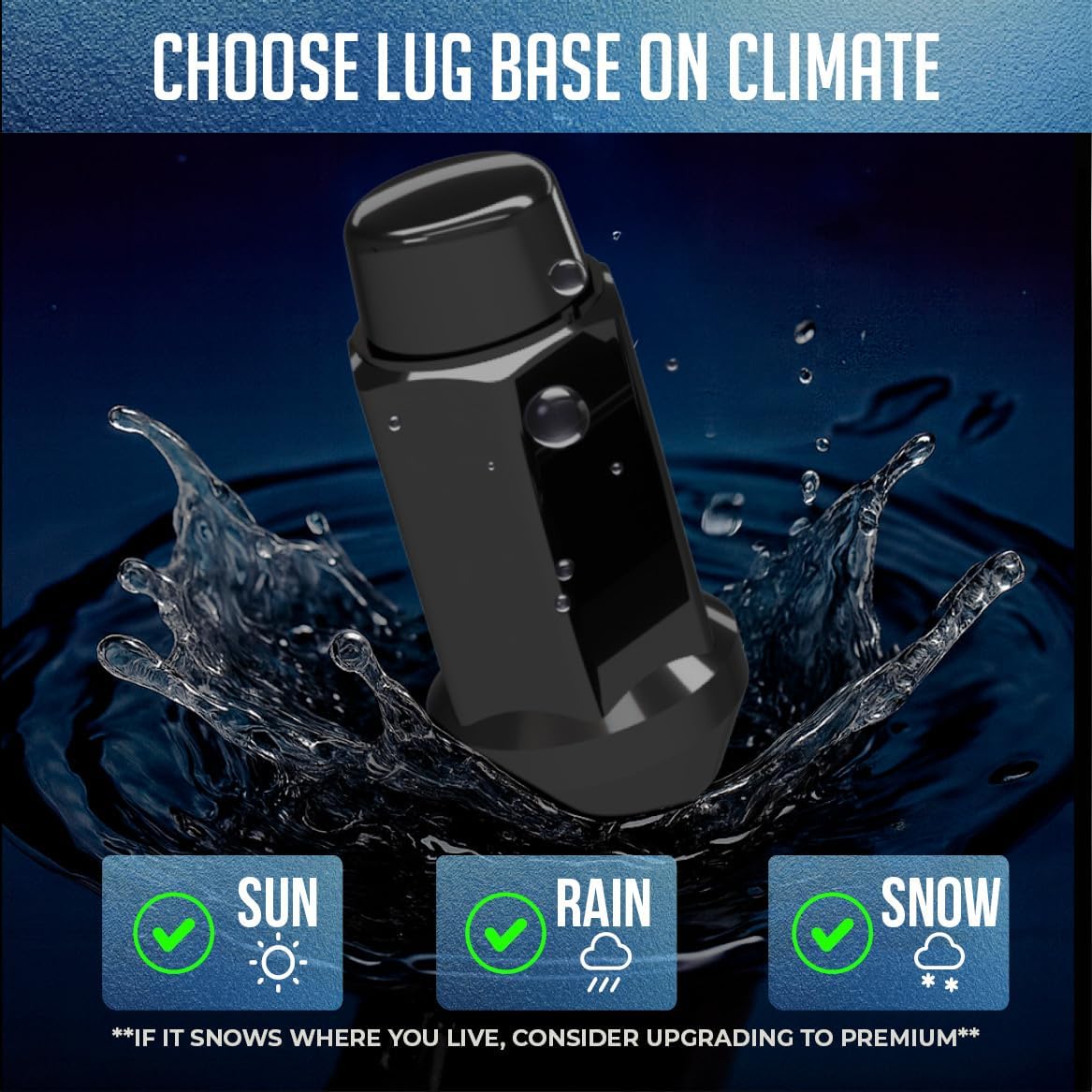 Wheel Accessories Parts Premium Spline Lug Nuts 2 Year Warranty M14x1.5 14x1.5 Thread 1.90" Long Black 3/4" 19mm Hex Fits Chevy Silverado ｜ Ford F Series ｜ GMC Sierra｜ RAM｜