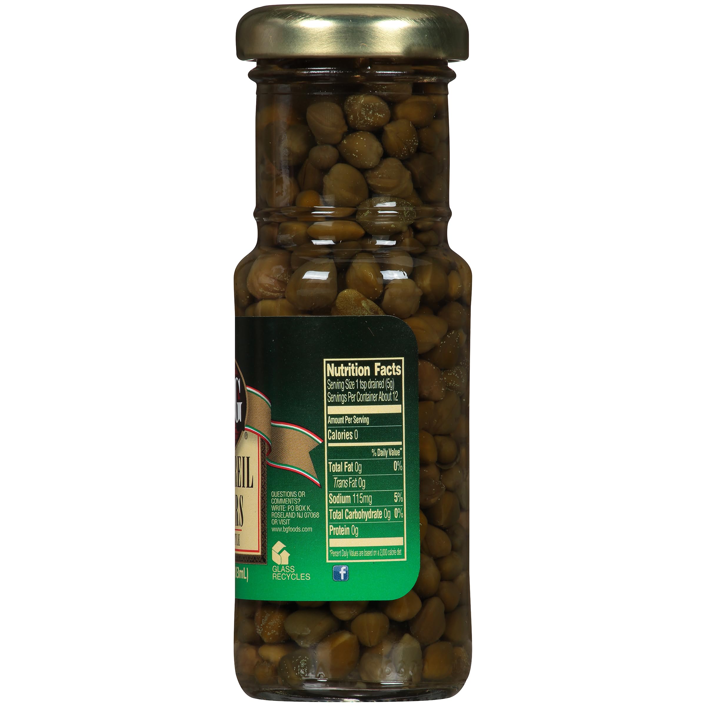 B&G Nonpareil Capers, Spanish Style, 3.5 Ounce