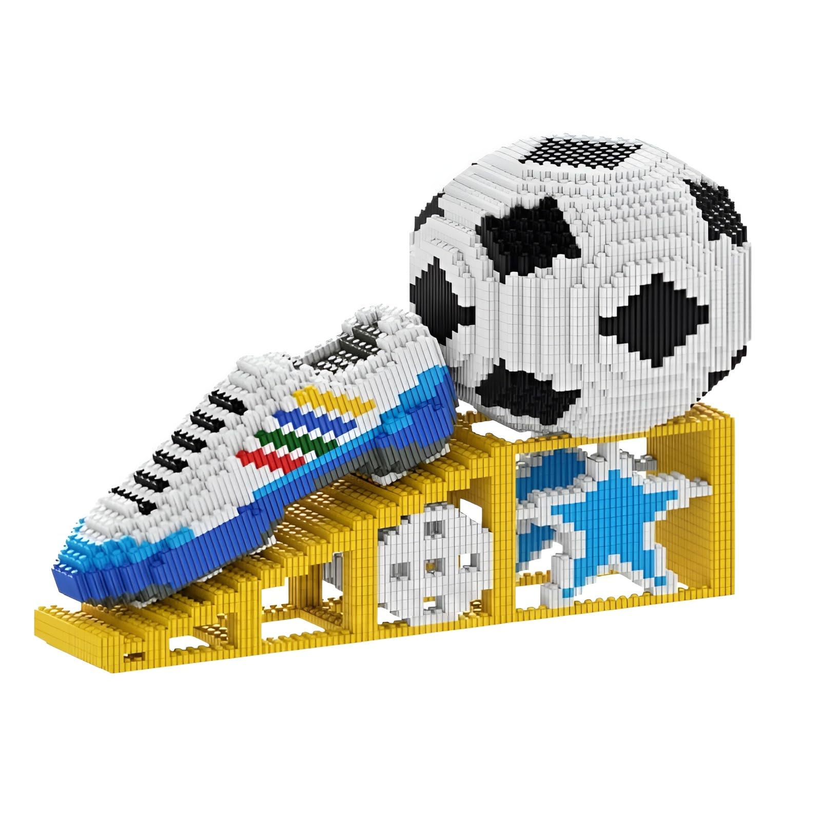Soccer Ball & Sneaker Building Set, World Football Cup Gift for Adult Teen