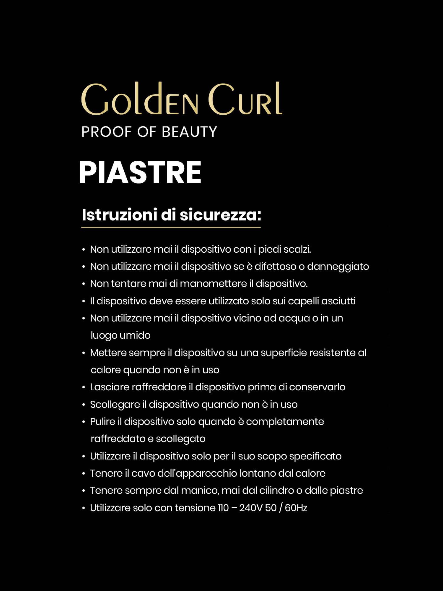 Piastra per Capelli Golden Curl - 5 Anni di Tranquillità - Piastra Professionale 2 in 1 per Lisciare e Arricciare i Capelli - Ferro Hair Straightener Lisciante e a Onde (Rosa Oro)