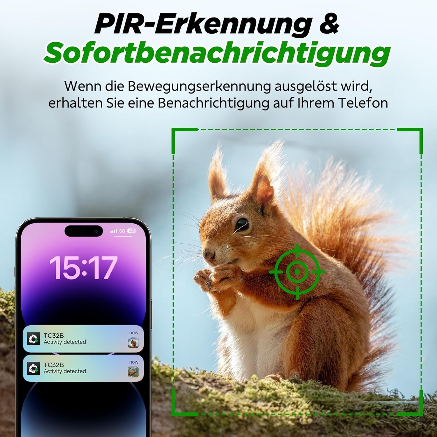 VOOPEAK 4G LTE Wildkamera Solar, 2.5K Live Übertragung Wildkamera mit Handyübertragung App, Wildtierkamera mit Nachtsicht Bewegungsmelder 355° Schwenk 90° Neigung IP66 Wasserdicht
