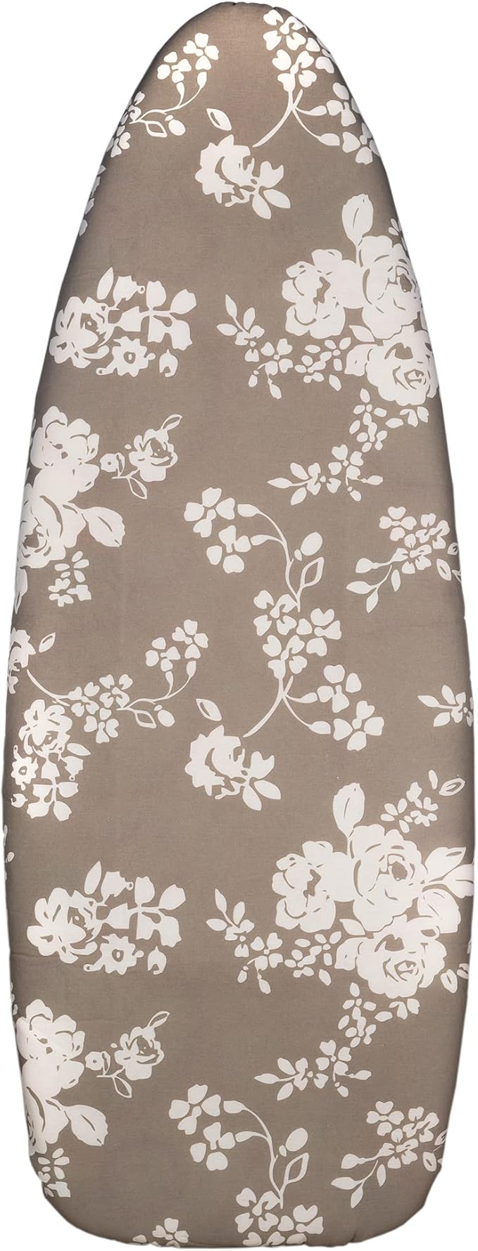 Cofan Gepolsterter Bügelbrettbezug aus Baumwolle | Maße: 140 x 60 cm | Grau mit Blumen