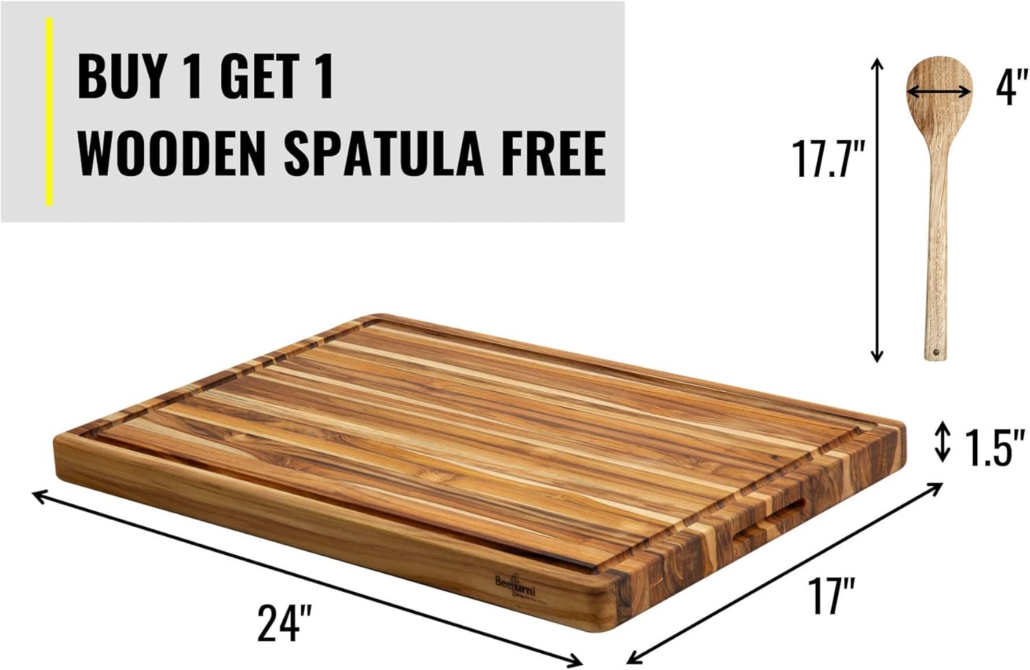 Get Popular Offer BEEFURNI Rectangular Real Teak Wood Durable Hard Wooden Cutting Chopping Juice Groove Board Kitchen Accessories Cheese Charcuterie Dinner Serving Tray Cold Cut Platter Butcher Thick Block, Extra Large Best Cyber Deals 🔥 BEEFURNI Rectangular Real Teak Wood Durable Hard Wooden Cutting Chopping Juice Groove Board Kitchen Accessories Cheese Charcuterie Dinner Serving Tray Cold Cut Platter Butcher Thick Block, Extra Large